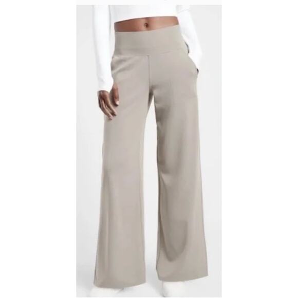 Athleta Pants Womens XL Venice High Rise Wide Leg Pull On Stretch Pockets - Picture 1 of 12